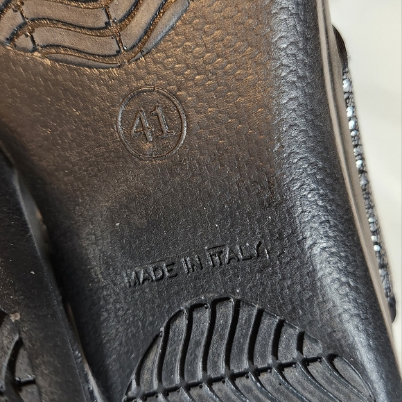 Flexus Anatomic By Spring Step Size 10 Black Metallic Made in Italy - Picture 11 of 11